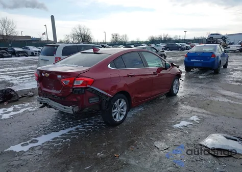 2019 Chevrolet Cruze Lt from USA, damaged, VIN 1G1BE5SM4K7122872